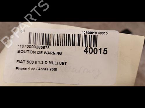 Used Warning switch FIAT 500 (312_) 1.3 D Multijet (312AXB1A) (75 hp) 23174233