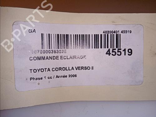 Used Headlight switch TOYOTA COROLLA Verso (ZER_, ZZE12_, R1_) 2.2 D-4D (AUR10_, AUR10R) (136 hp) 23174517
