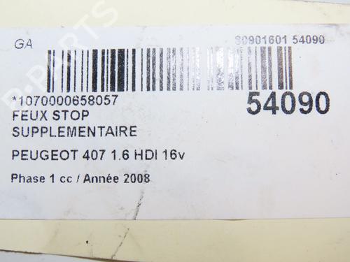 Third brake light PEUGEOT 407 (6D_) 1.6 HDi 110 (6D9HZC, 6D9HYC) | BP28969751L11 