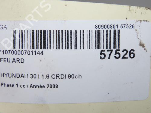Used Right taillight Right taillight HYUNDAI i30 (FD) 1.6 CRDi (90 hp) 33998930 33998930