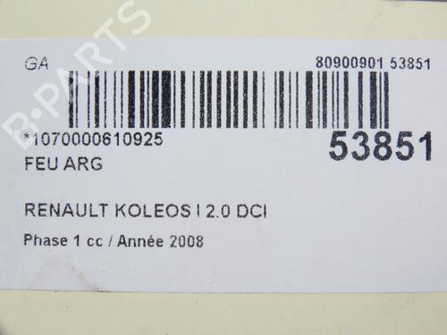 Left taillight RENAULT KOLEOS I (HY_) 2.0 dCi 4x4 (HY0K) | BP28832816C34