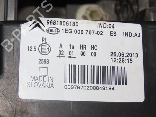 Used Right headlight Right headlight CITROËN C3 Picasso (SH_) 1.4 VTi 95 (SH8FSC, SH8FP0, SH8FP6) (95 hp) 28969432 28969432