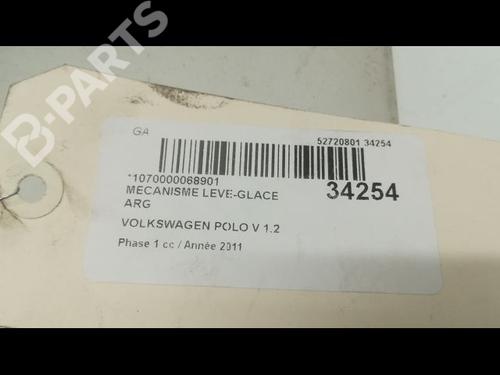 Rear left window mechanism VW POLO V (6R1, 6C1) 1.2 TDI | BP9595705C24 