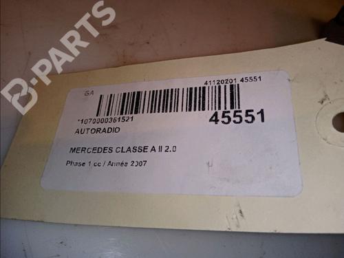 Radio MERCEDES-BENZ A-CLASS (W169) A 180 CDI (169.007, 169.307) | BP12128798E6 