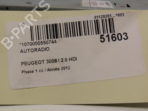Radio PEUGEOT 3008 I MPV (0U_) 2.0 HDi 150 / BlueHDi 150 | BP19653113E6 