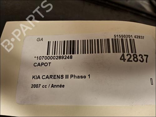 Used Hood KIA CARENS II MPV (FJ) 2.0 CRDi (140 hp) 23175415