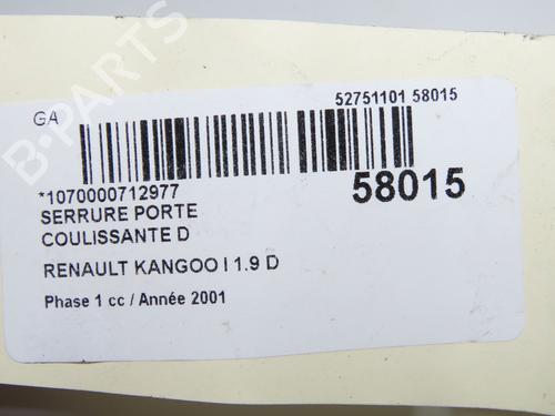 Used Rear right lock RENAULT KANGOO Express (FC0/1_) D 65 1.9 (FC0E, FC02, FC0J, FC0N) (64 hp) 33008135