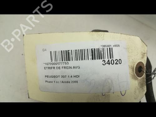 Used Left front brake caliper PEUGEOT 207 (WA_, WC_) 1.4 HDi (68 hp) 14878041