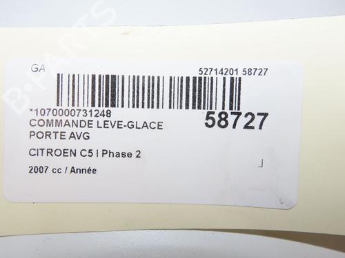 Left front window switch CITROËN C5 II Break (RE_) 2.2 HDi (RE4HTE, RE4HT2) | BP39084106I27 - Image 4