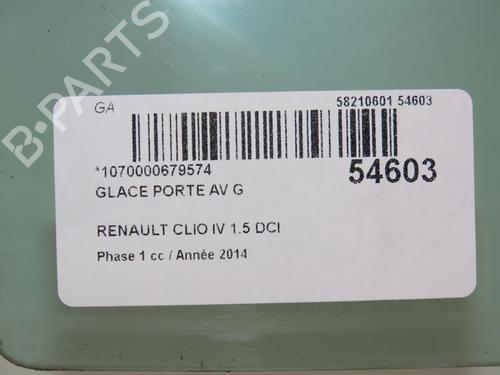 front-left-door-window-renault-clio-iv-bh_-2012-2013-2014-2015-2016-2017-2018-2019-2020-2021-30188539 main image