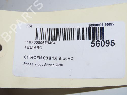 Used Left taillight CITROËN C3 II (SC_) 1.6 BlueHDi 75 (75 hp) 31274470