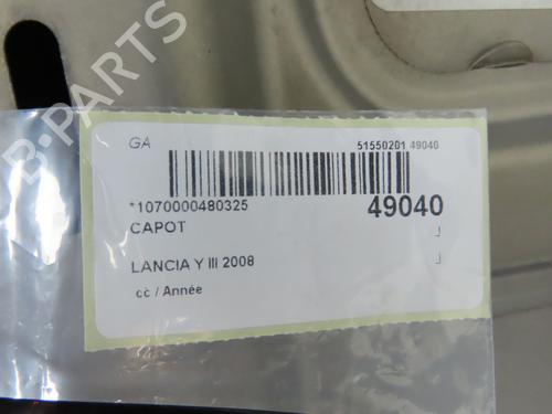 Motorhjelm LANCIA YPSILON (843_) 1.4 (843.AXG1A) (78 hp) 28968368