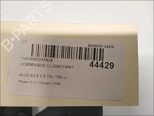 Used Steering column stalk AUDI A3 (8P1) 1.9 TDI (105 hp) 10063509