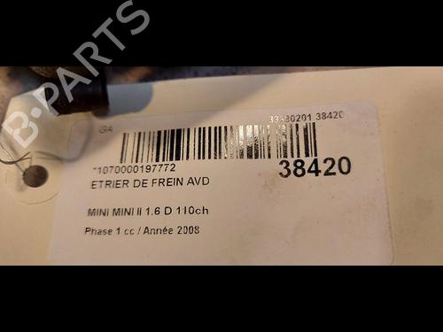 Used Right front brake caliper MINI MINI (R56) Cooper D (109 hp) 14877396