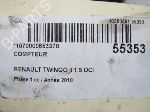 Used Instrument cluster RENAULT TWINGO II (CN0_) 1.5 dCi (CN0E) (64 hp) 32100461