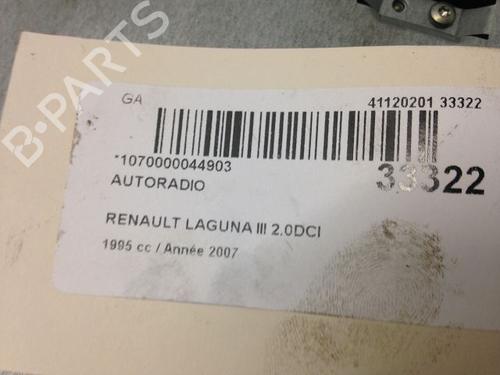 Used Radio Radio RENAULT LAGUNA III (BT0/1) 2.0 dCi (BT07, BT0J, BT14, BT1A, BT1S) (131 hp) 9593548 9593548