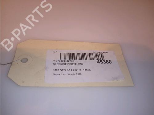 Front left lock CITROËN C5 III (RD_) 2.0 HDi (RDRHD8, RDRHDJ, RDRHR8, RDRHRJ) | BP14951565C98