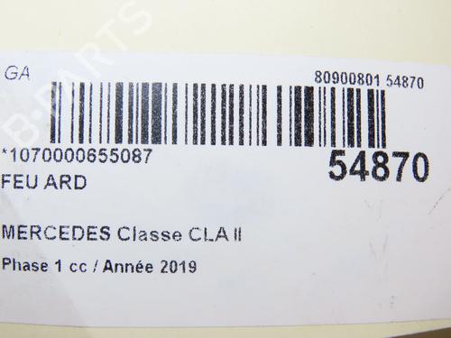 Right taillight MERCEDES-BENZ CLA (C118) AMG CLA 35 4-matic (118.351) | BP29345243C35 