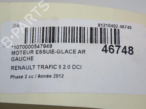 Rear wiper motor RENAULT TRAFIC II Bus (JL) 2.0 dCi 115 (JL00, JL01, JL0H, JL0M, JL0U) | BP19104274M102 