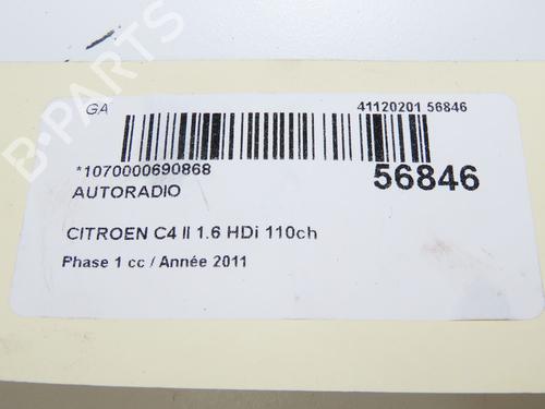 Radio CITROËN C4 II (NC_) 1.6 HDi 110 | BP31796635E6 - Image 9