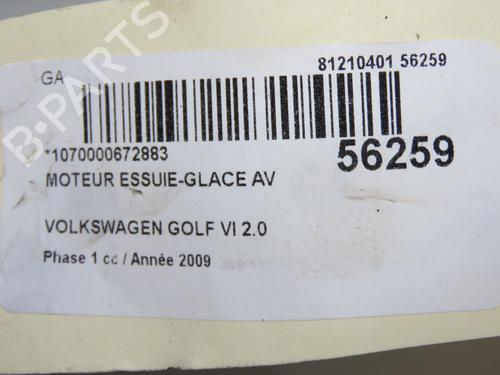 Used Front wiper motor VW GOLF VI (5K1) 2.0 TDI (140 hp) 32486198