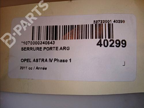 Rear left lock OPEL ASTRA J (P10) 1.7 CDTI (68) | BP11921480C100 