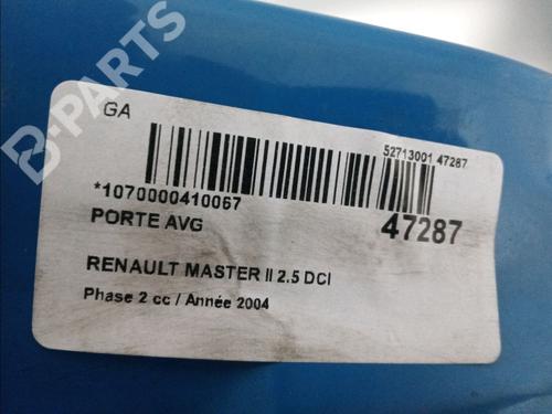 Left front door RENAULT MASTER II Van (FD) 2.5 dCi 120 | BP11952505C2 