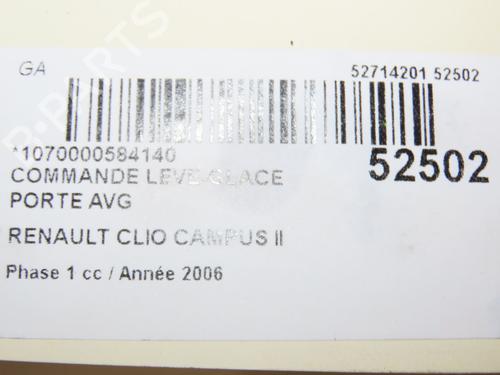 Interrupteur de vitre avant gauche RENAULT CLIO III (BR0/1, CR0/1) 1.5 dCi (C/BR0G, C/BR1G) (68 hp) 28831728