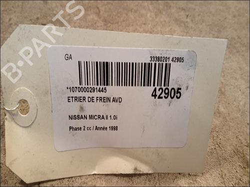 Used Right front brake caliper NISSAN MICRA II (K11) 1.0 i 16V (K11) (54 hp) 14877578