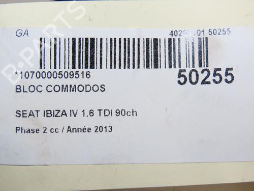 Steering column stalk SEAT IBIZA IV (6J5, 6P1) 1.6 TDI | BP28967811I23 