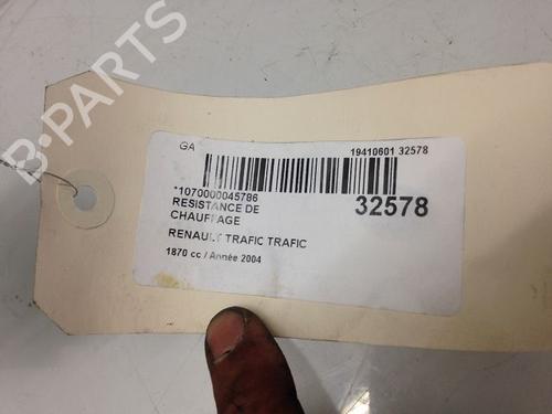 Heater resistor RENAULT TRAFIC II Van (FL) | BP23172384M108