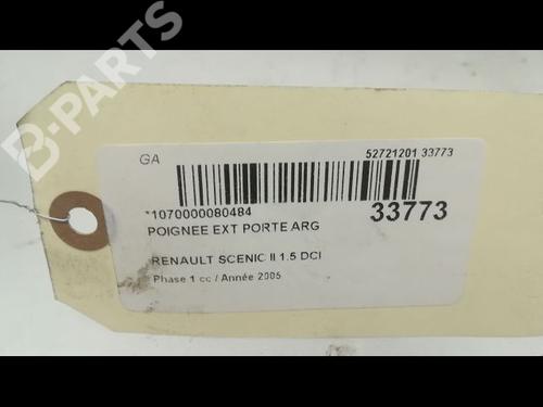 Venstre bak utvendig håndtak RENAULT SCÉNIC II (JM0/1_) 1.9 dCi (JM0G, JM12, JM1G, JM2C) | BP9596281C130 