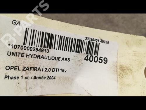 ABS pump OPEL ZAFIRA A MPV (T98) 2.0 DTI 16V (F75) | BP9610209M43 