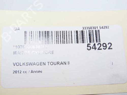 Used Brake master cylinder VW TOURAN (1T3) 2.0 TDI (140 hp) 29441688