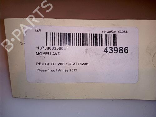 Left front steering knuckle PEUGEOT 208 I (CA_, CC_) 1.2 VTI 82 | BP14875677M25 