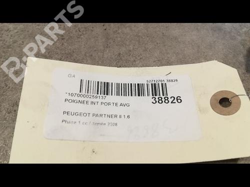 Front left interior door handle PEUGEOT PARTNER Box Body/MPV 1.6 HDi | BP9610822I13 