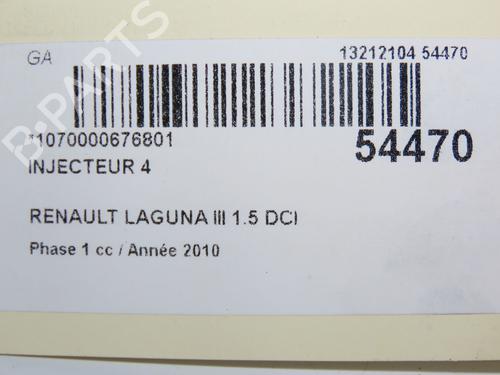 Injector RENAULT LAGUNA III (BT0/1) 1.5 dCi (BT00, BT0A, BT0T, BT1J) | BP31120030M100