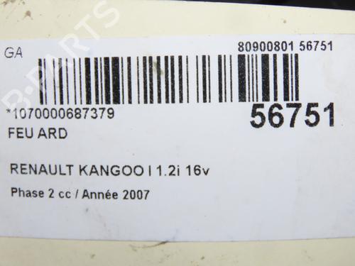Right taillight RENAULT KANGOO (KC0/1_) 1.2 16V (KC05, KC06, KC03, KC0T, KC0W, KC1D) | BP32873006C35 - Image 6