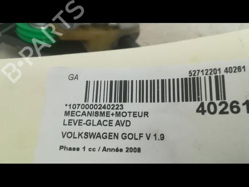 Used Front right window mechanism VW GOLF V (1K1) 1.9 TDI (105 hp) 9608685