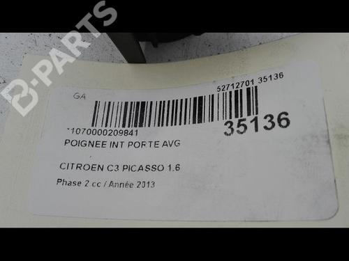 Front left interior door handle CITROËN C3 Picasso (SH_) 1.6 HDI 90 | BP9604386I13