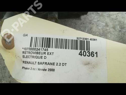 Right mirror RENAULT SAFRANE II (B54_) 2.2 dT (B54G) | BP9608794C27 