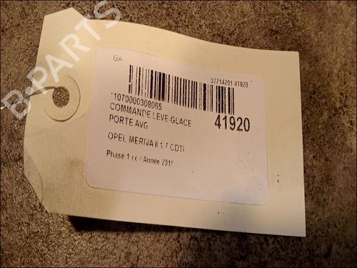 Left front window switch OPEL MERIVA B MPV (S10) 1.7 CDTI (75) | BP9617289I27 - Image 3