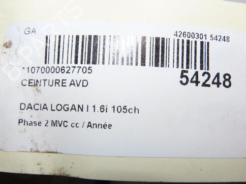 Front right belt tensioner DACIA LOGAN MCV (KS_) 1.6 16V Hi-Flex | BP28968149C88 