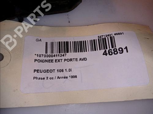 Front right exterior door handle PEUGEOT 106 I (1A, 1C) 1.0 | BP11693966C129 