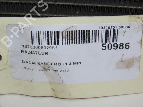 Water radiator DACIA SANDERO 1.4 MPI LPG | BP18148668M31 