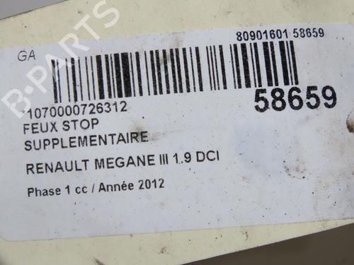 Third brake light RENAULT MEGANE III Hatchback (BZ0/1_, B3_) 1.9 dCi (BZ0N, BZ0J) | BP36791400L11  - Image 5