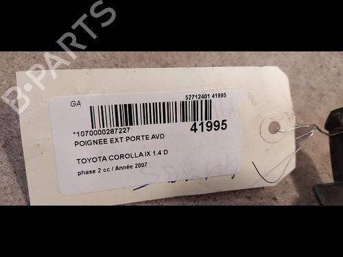 Used Front right exterior door handle Front right exterior door handle TOYOTA COROLLA (_E12_) 1.4 D (NDE120_, NDE120R) (90 hp) 9615062 9615062