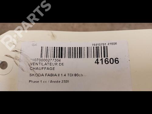 Heater blower motor SKODA FABIA II (542) 1.4 TDI | BP9613698M62 