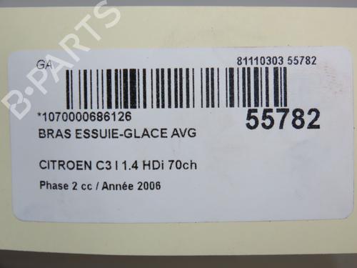 Vindrute viskerarm CITROËN C3 I (FC_, FN_) 1.4 HDi (68 hp) 30740807