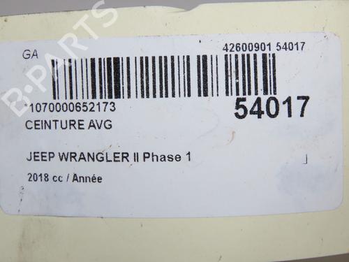 Front left seatbelt JEEP WRANGLER IV (JL) 2.2 Multijet II (JL72, JL74) | BP36819894I26 - Image 7